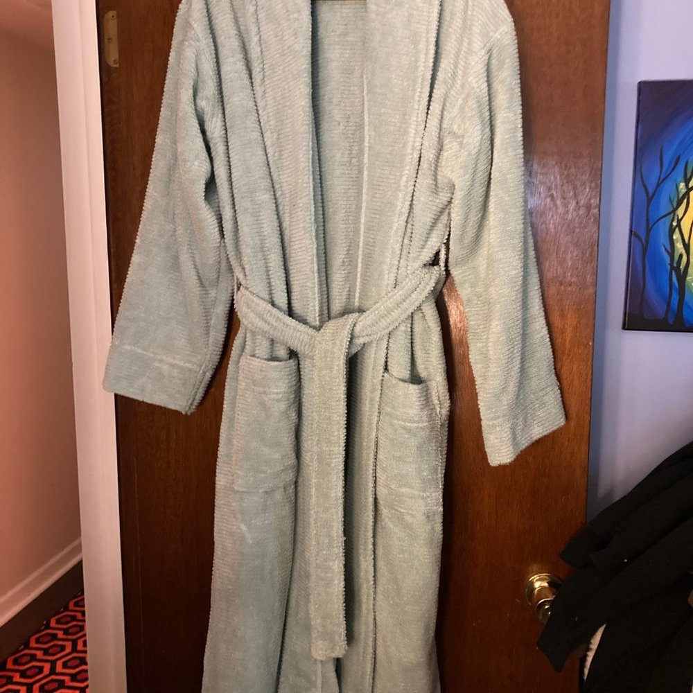 Sonoma Thick Light Blue Bathrobe